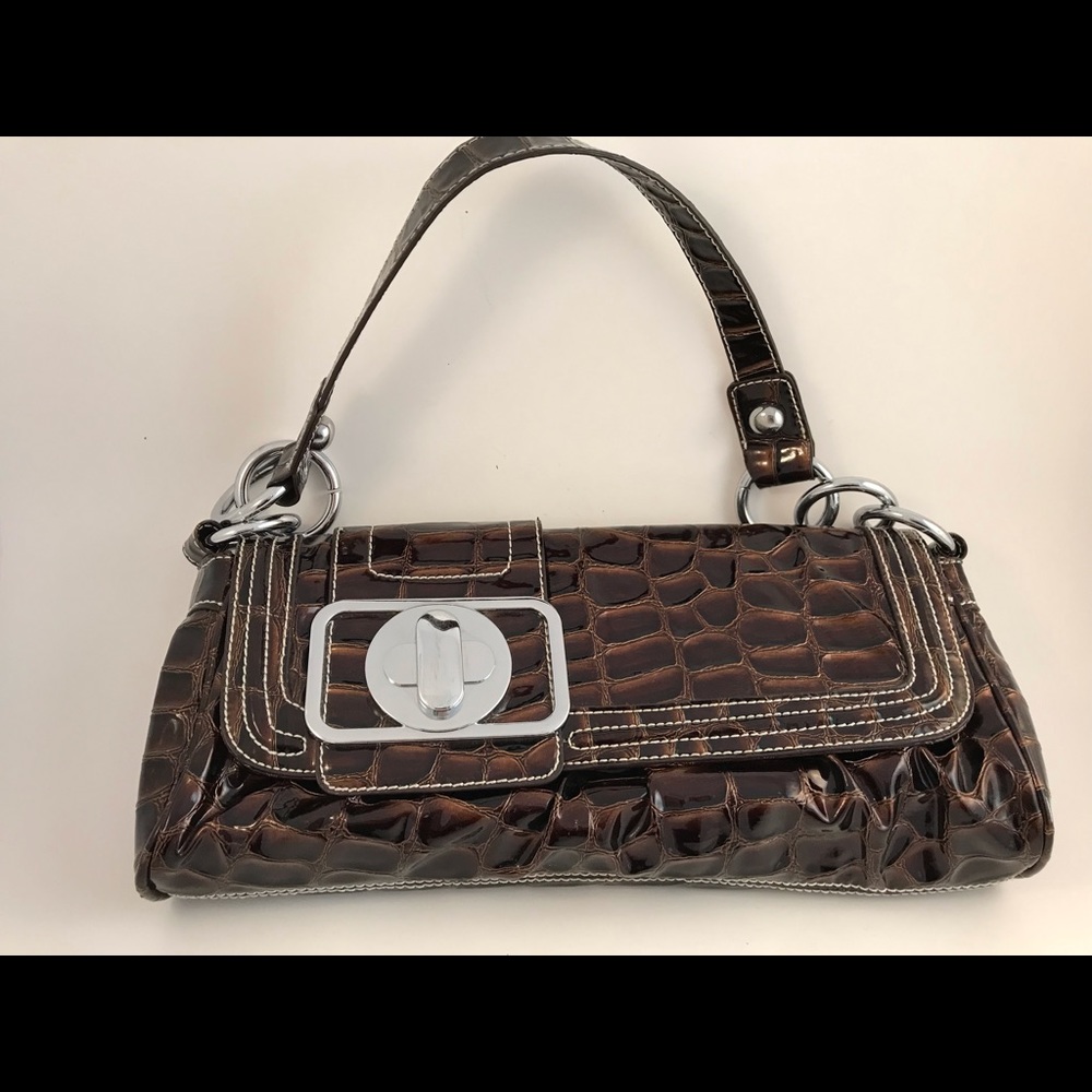 Tom&Eva Faux Crocodile Shoulder Bag